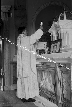 CHAN-REV.ALBERT-S.J. AT ALTAR EMO AFTER IST MASS